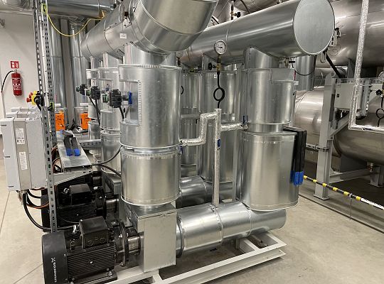 Kogeneracja z pompami ciepła o łącznej mocy 3,3MW