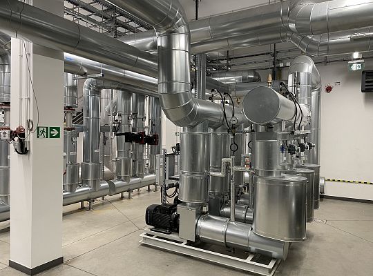 Kogeneracja z pompami ciepła o łącznej mocy 3,3MW