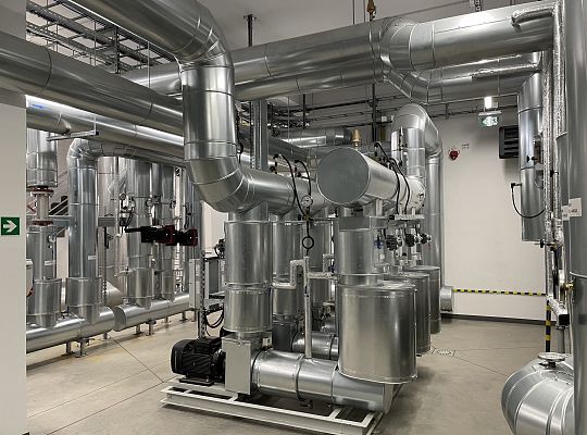 Kogeneracja z pompami ciepła o łącznej mocy 3,3MW