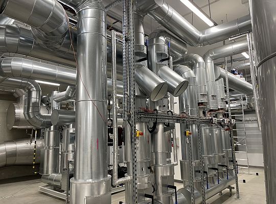 Cogeneration with heat pumps with a total capacity of 3.3MW