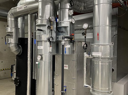 Cogeneration with heat pumps with a total capacity of 3.3MW