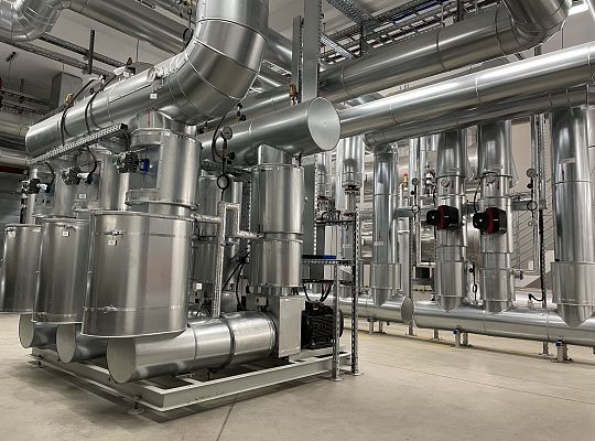 Kogeneracja z pompami ciepła o łącznej mocy 3,3MW