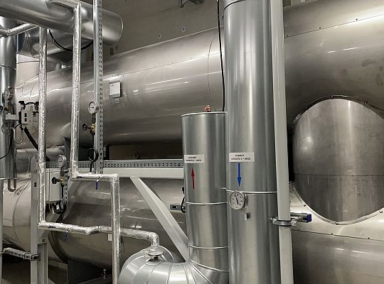 Cogeneration with heat pumps with a total capacity of 3.3MW