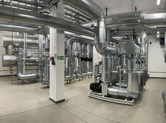 Cogeneration with heat pumps with a total capacity of 3.3MW