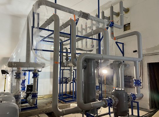 Kogeneracja 2,2MW wyprowadzenie mocy cieplnej  na potrzeby procesu suszenia.